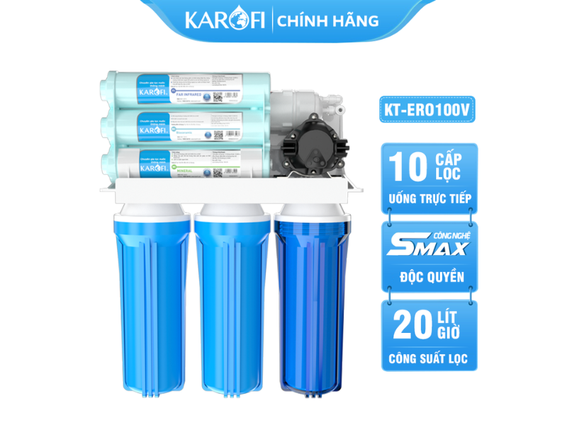 Máy lọc nước ĐẶT GẦM Karofi KT-ERO100V